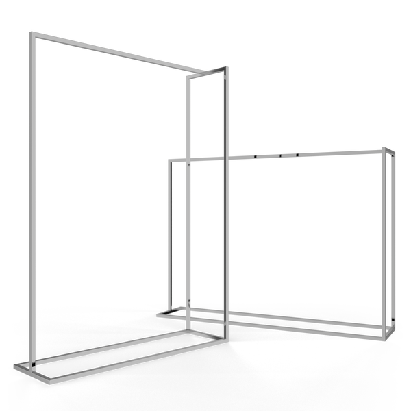 Frame Rackbuddy x SLS - Krom tøjstativ firkantet bund