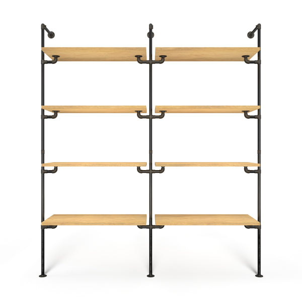 Original Walk-in 2 rækker reol system - (4 hylder / 4 hylder)
