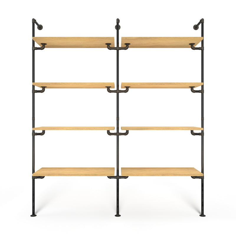 Original Walk-in 2 rækker reol system - (4 hylder / 4 hylder)