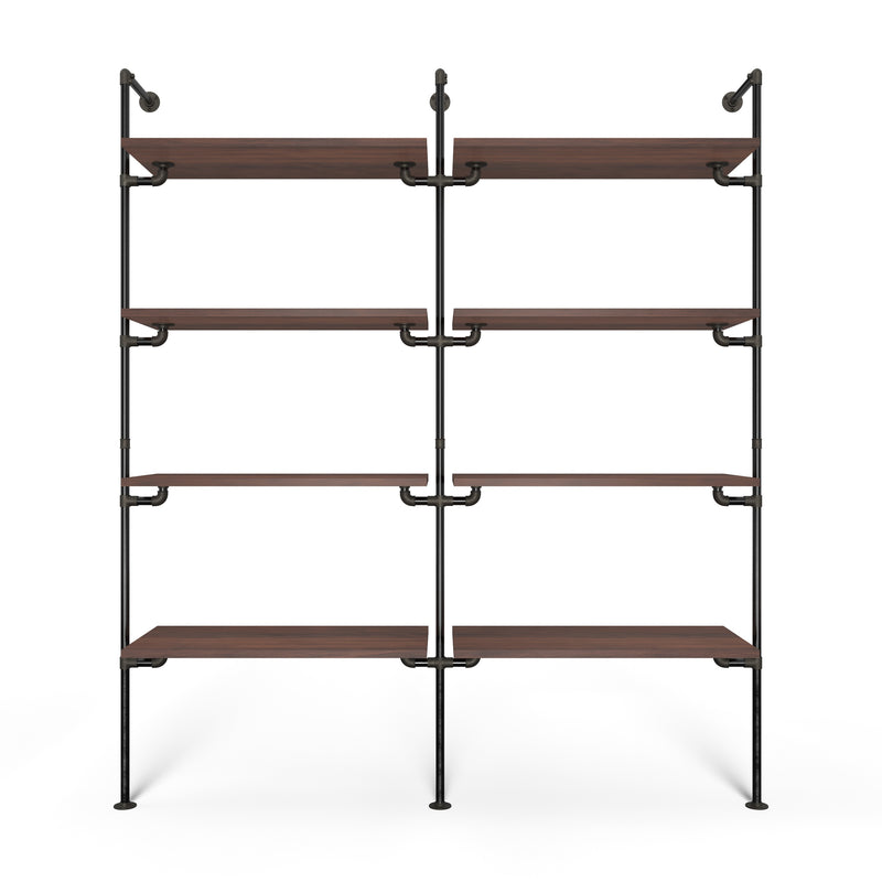 Original Walk-in 2 rækker reol system - (4 hylder / 4 hylder)