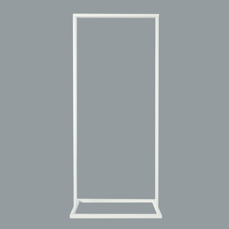 Frame Little Georgia - Hvidt tøjstativ med firkantet bund