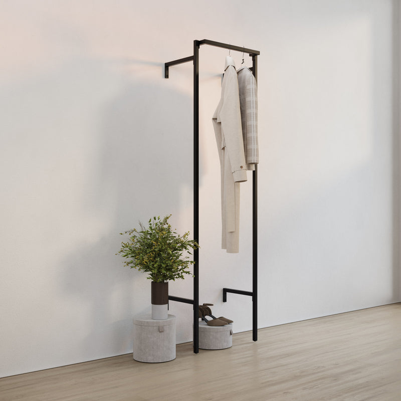 Frame Walk-In 1-række garderobesystem - (1 bøjlestang)