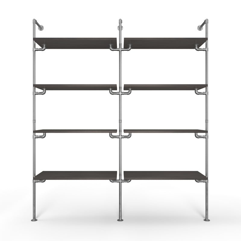 Original Walk-in 2 rækker reol system - (4 hylder / 4 hylder)