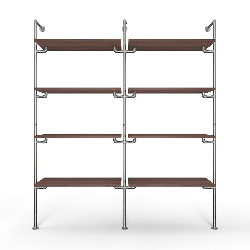 Original Walk-in 2 rækker reol system - (4 hylder / 4 hylder)