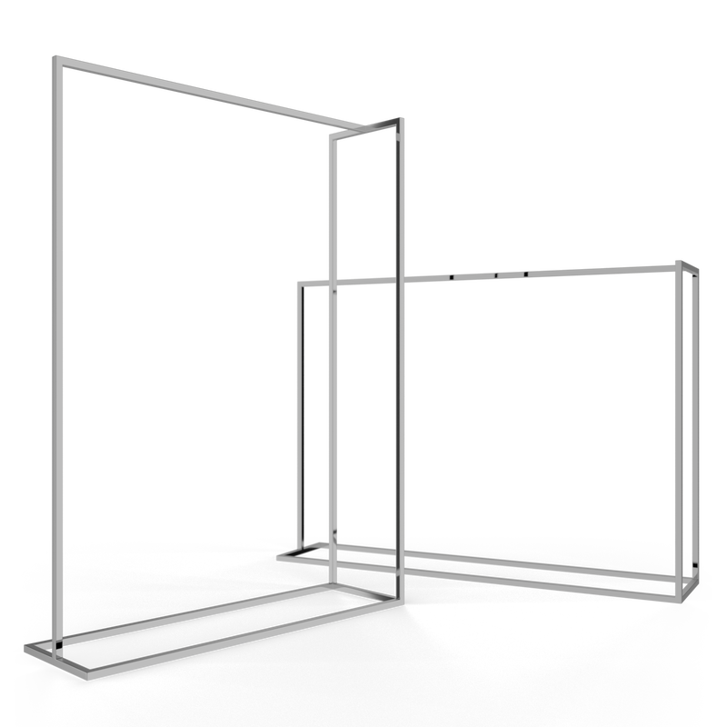 Frame Rackbuddy x SLS - Krom tøjstativ firkantet bund